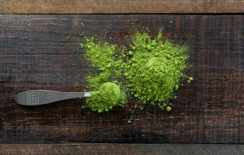 matcha powder greens health supplement